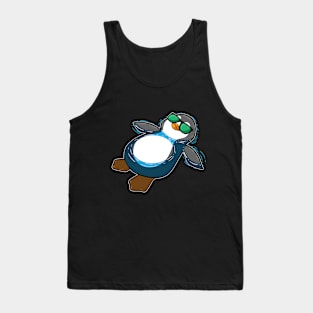 Penguin floating in Water Tank Top